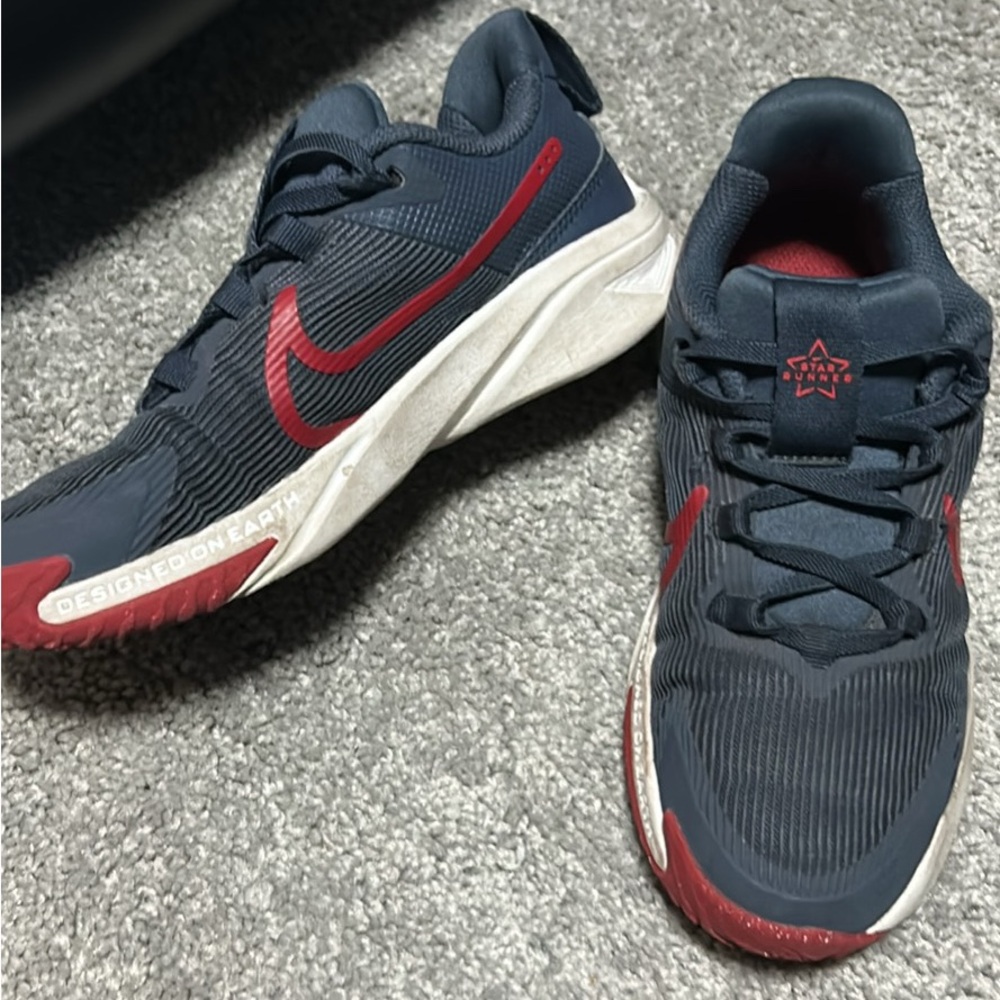 Nike Dark Blue and Crimson Sneakers